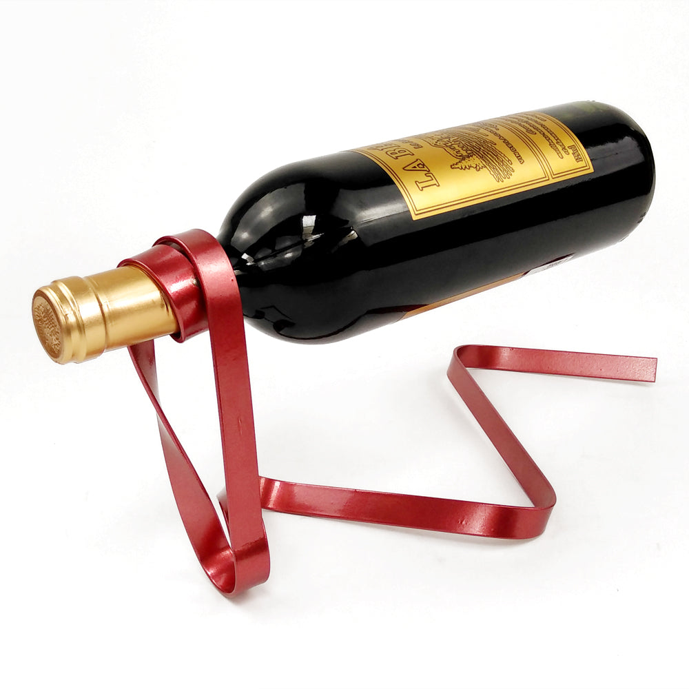 Metal Ribbon Wine Rack