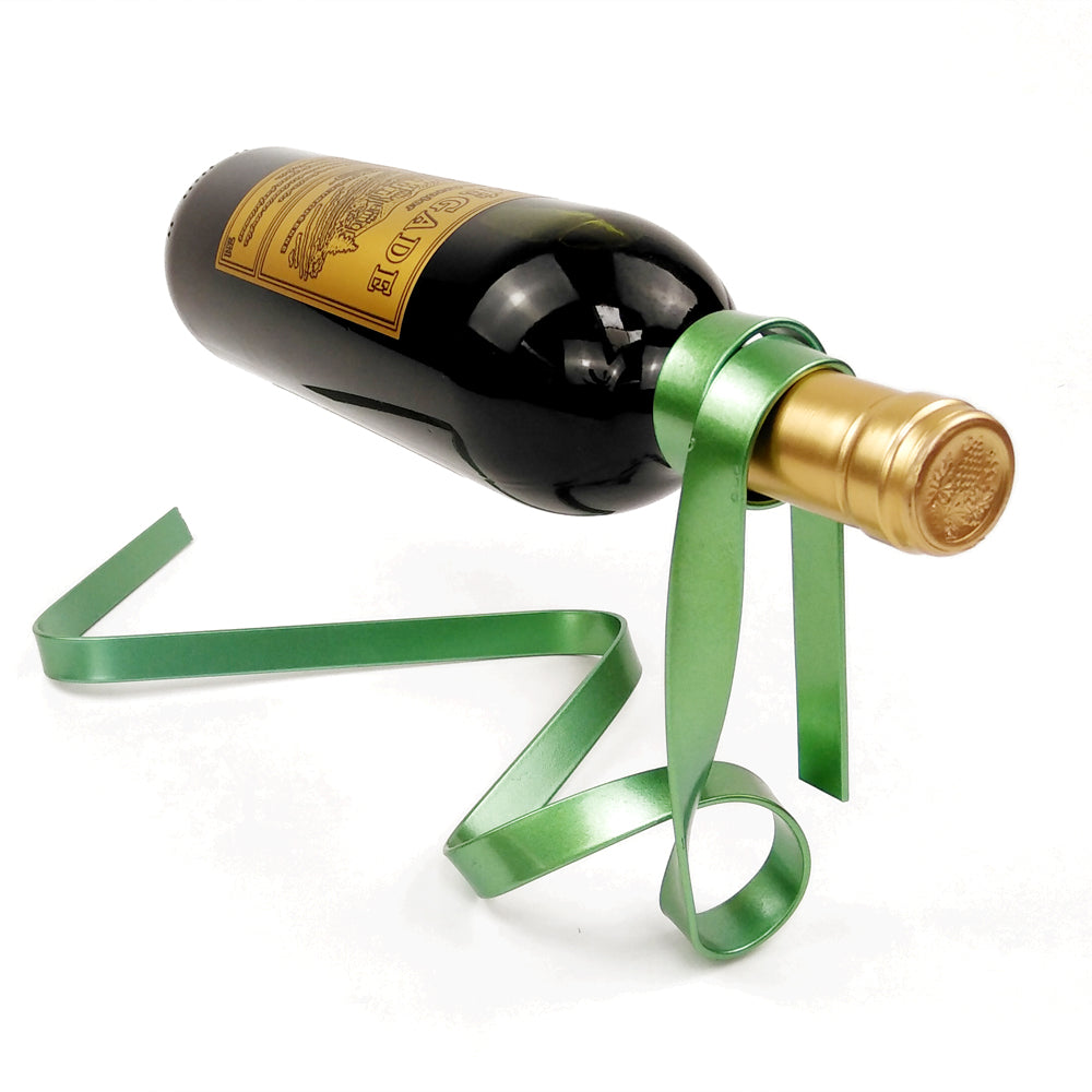 Metal Ribbon Wine Rack