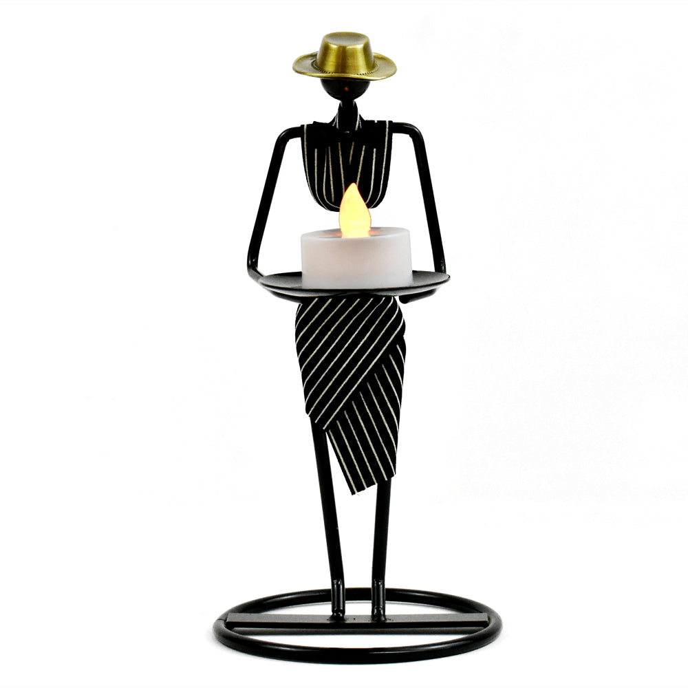 Waiter Candle Holder Ornament